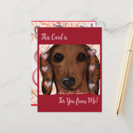 POSTAL RED DACHSHUND