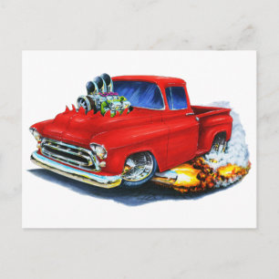 Postal Red de recolección de chevy de 1957