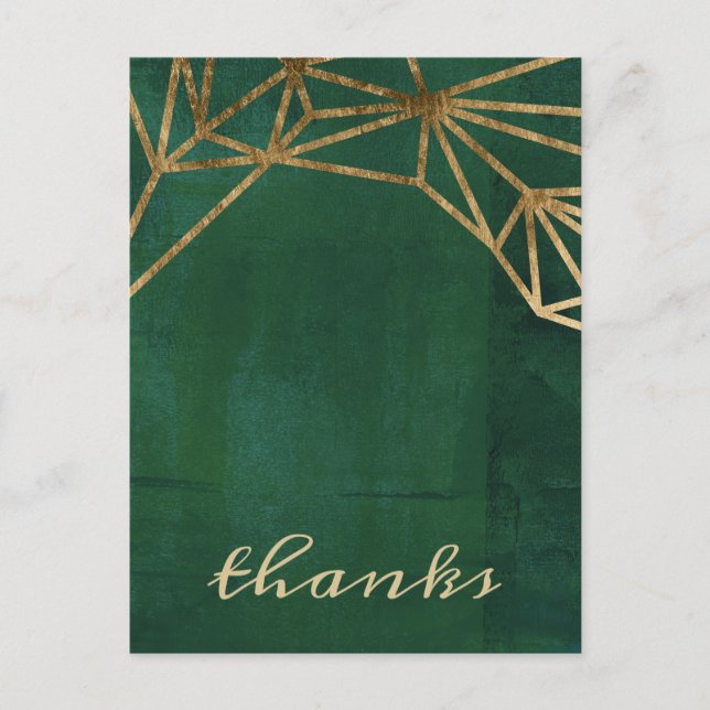 Postal Red de selva dorada y verde (Anverso)