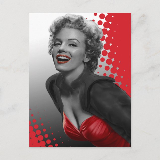 Postal Red Dots Marilyn (Anverso)