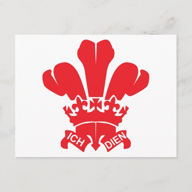 Postal Red Fleur de Lis (Anverso)