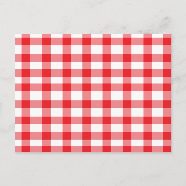 Postal Red Gingham (Anverso)