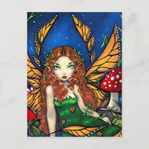 Postal "Red Haired Fairy Queen"