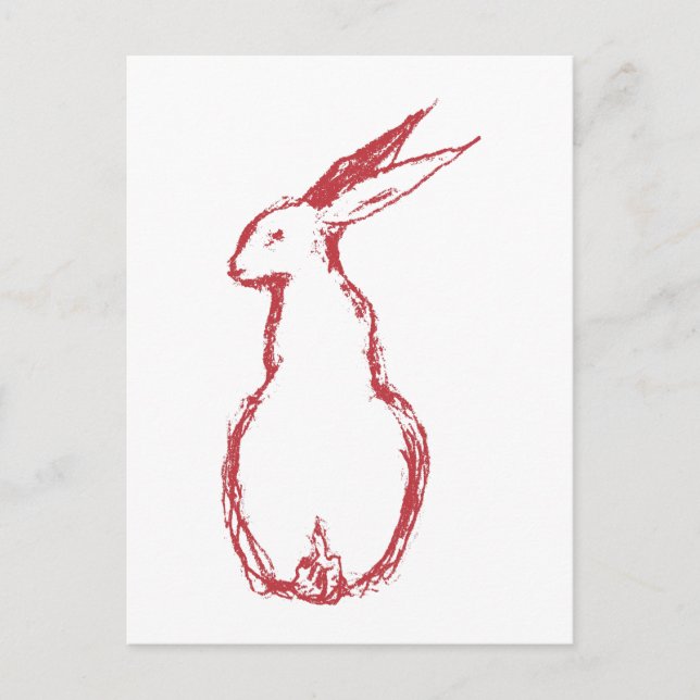 Postal Red Hare (Anverso)