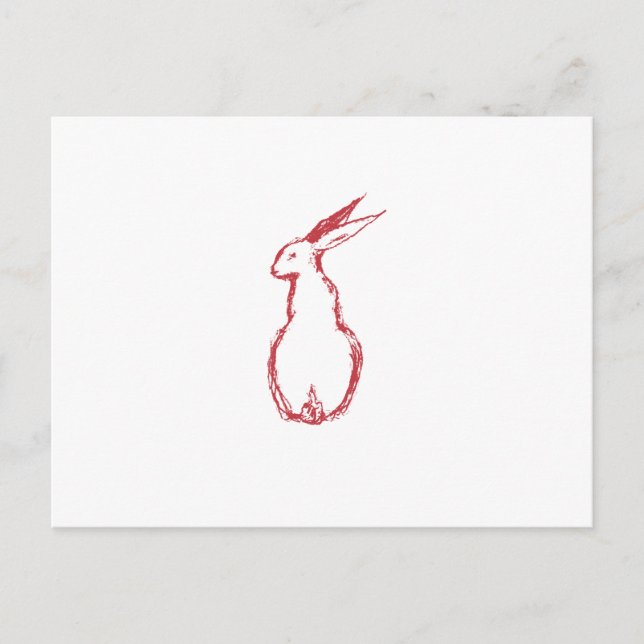 Postal Red Hare (Anverso)