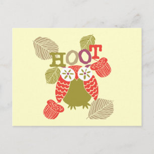 Postal Red Hoot Owl