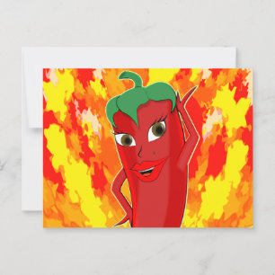 Postal Red Hot Chili Pepper Diva