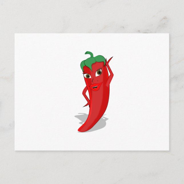 Postal Red Hot Pepper Diva (Anverso)