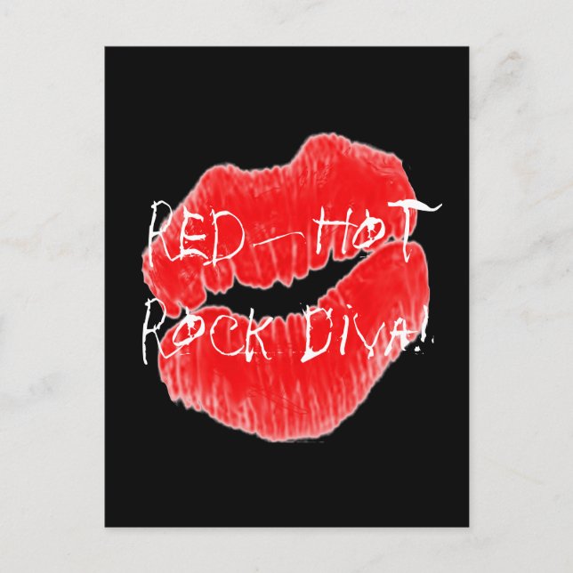 Postal Red Hot Rock Diva Litros IV (Anverso)