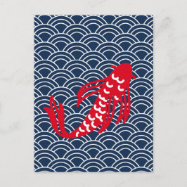 Postal Red Koi Fish