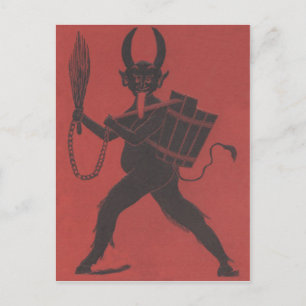 Postal Red Krampus Basket Switch Chain Tongue