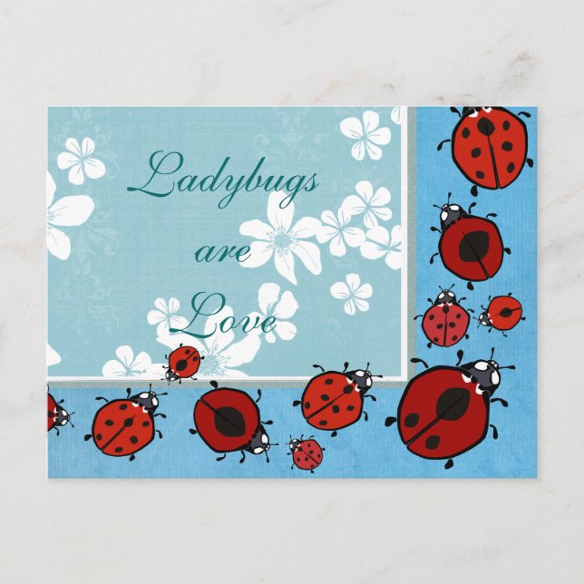 Postal Red Ladybug (Anverso)