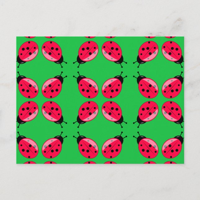 Postal Red Ladybugs (Anverso)