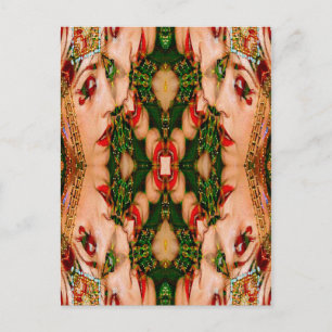 Postal Red Lips Mandala