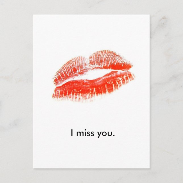 Postal red_lips, te extraño. (Anverso)