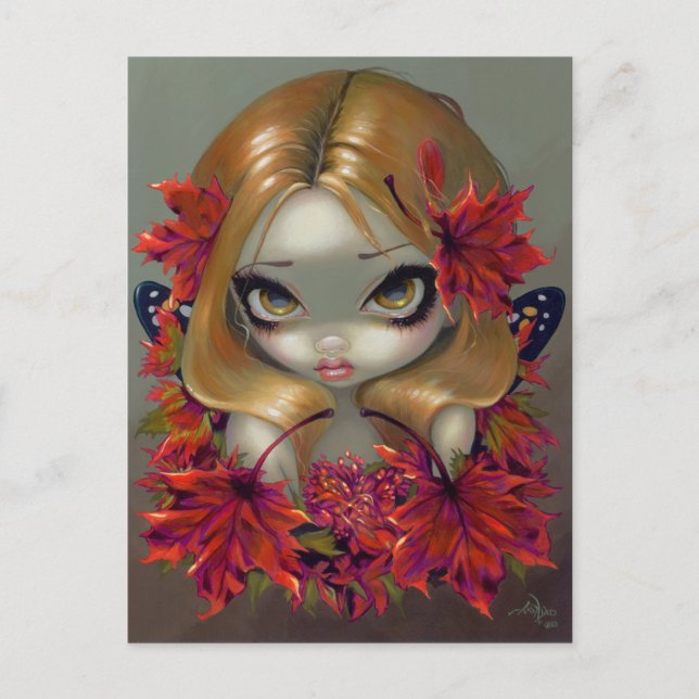 Postal "Red Maple Fairy" (Anverso)