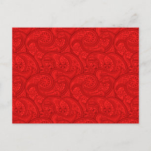 Postal Red Paisley