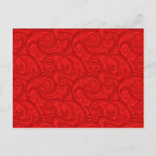 Postal Red Paisley (Anverso)