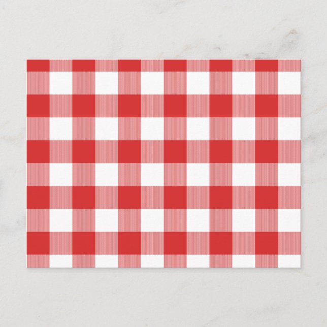Postal Red picnic checkers (Anverso)