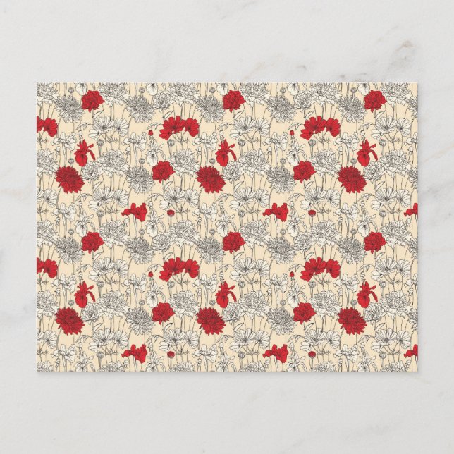 Postal Red Poppies (Anverso)