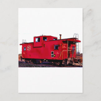 Postal Red Railroad Caboose