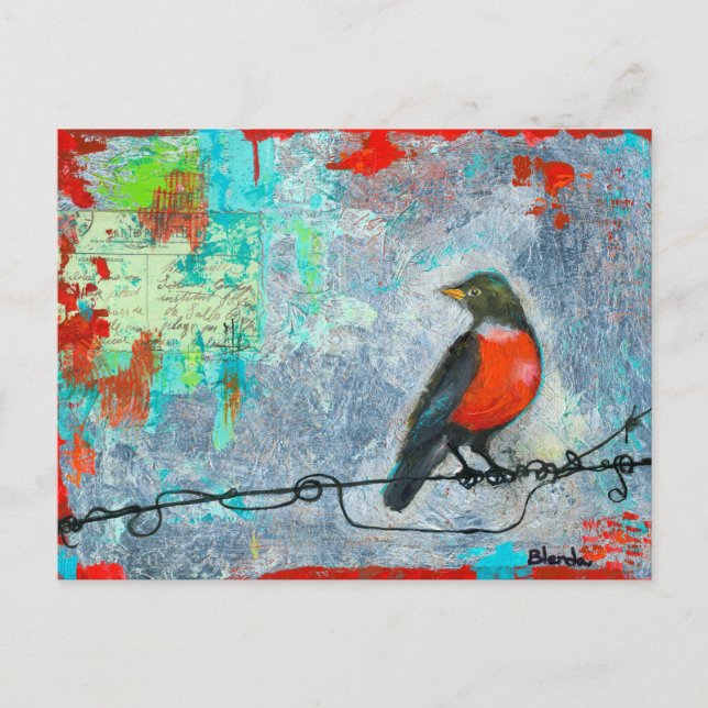 Postal Red Robin (Anverso)