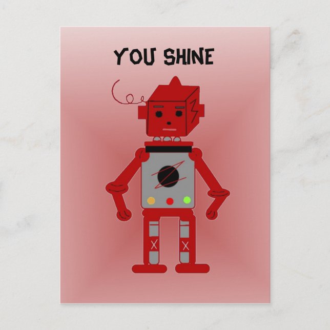 Postal Red Robot - You Shine (Anverso)
