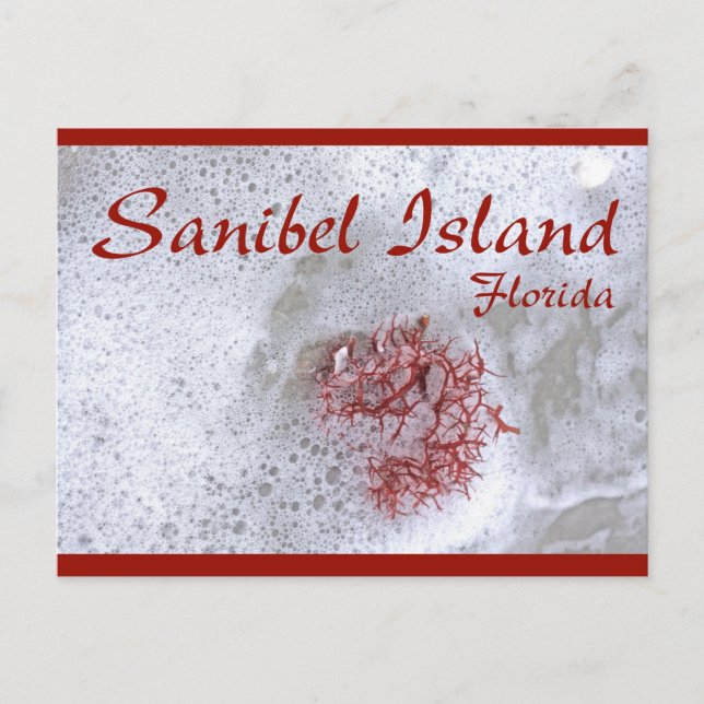 Postal Red Seaweed Island (Anverso)