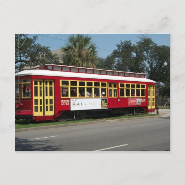 Postal Red Streetcar (Anverso)