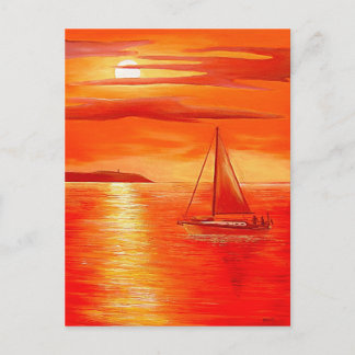 Postal Red Sunset