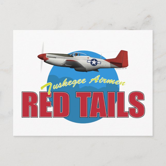 Postal Red Tails Tuskegee Airmen (Anverso)