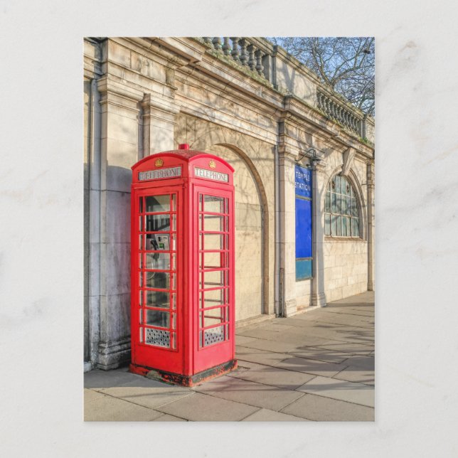 Postal Red Telephone Box, Londres (Anverso)
