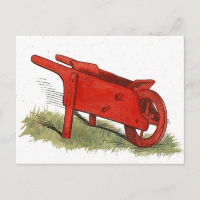 Postal Red Wheelbarrow (Anverso)