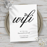 Postal Red Wifi y Rótulo de contraseñas<br><div class="desc">Firma wifi de script de Guay que se puede personalizar con los detalles de su red y contraseña.</div>