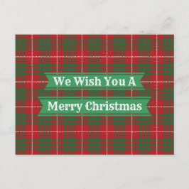 Postal Red y Green Plaid