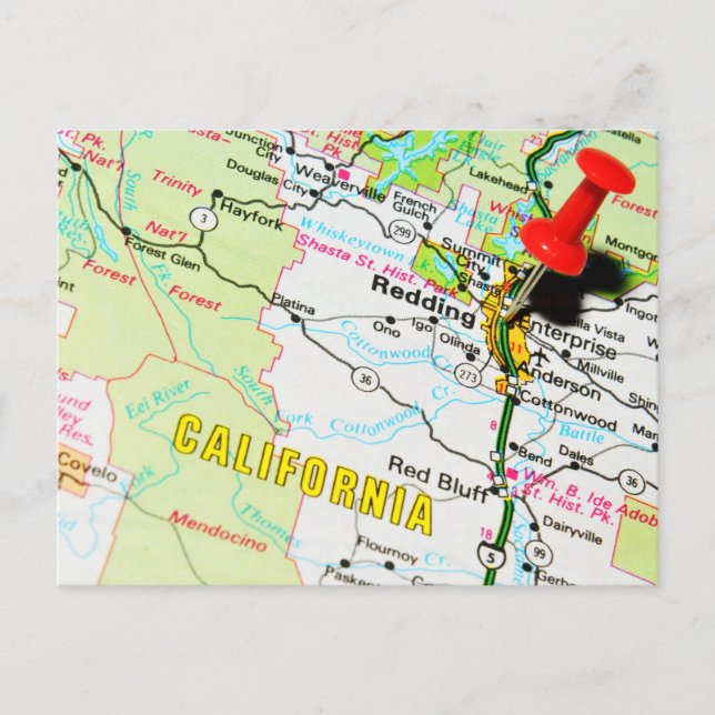 Postal Redding, California (Anverso)