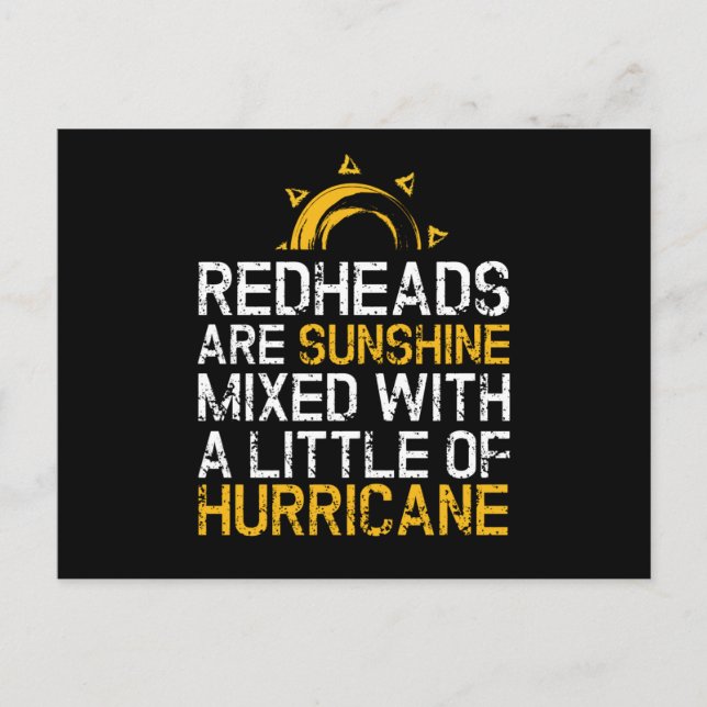 Postal Redhead Sunshine Mc1r Red Hair (Anverso)