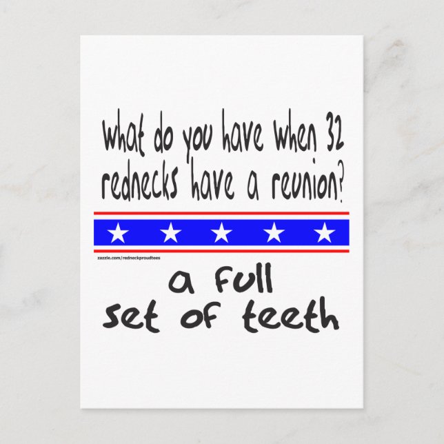 POSTAL REDNECK TODO EL CONJUNTO DE CAMISETAS Y REGALOS (Anverso)