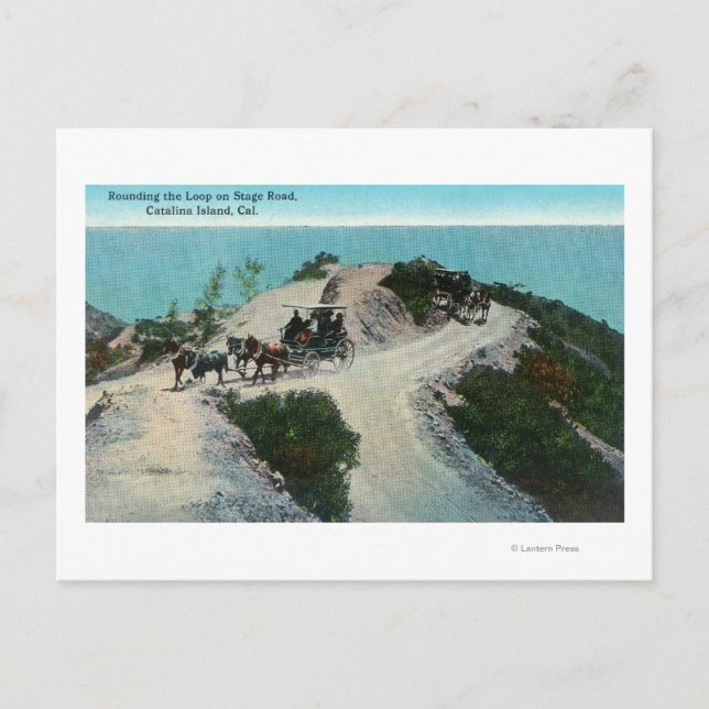 Postal Redondear el bucle en el escenario (Anverso)