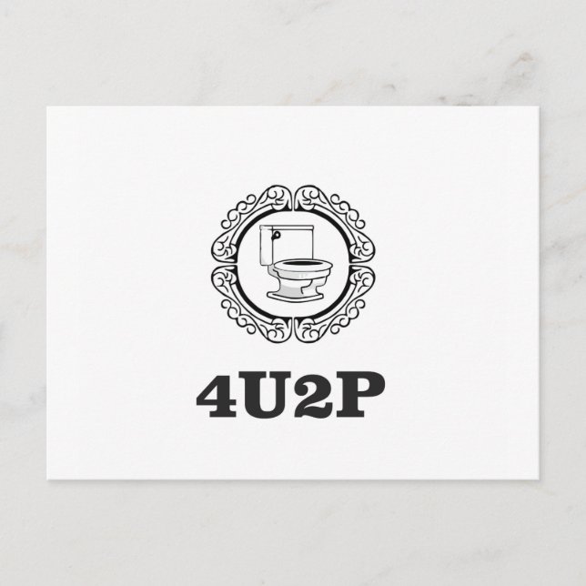 Postal redondo para que usted haga pis (Anverso)