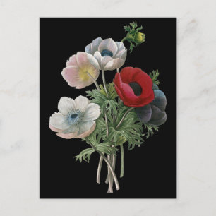Postal Redoute: Anemone, 1833