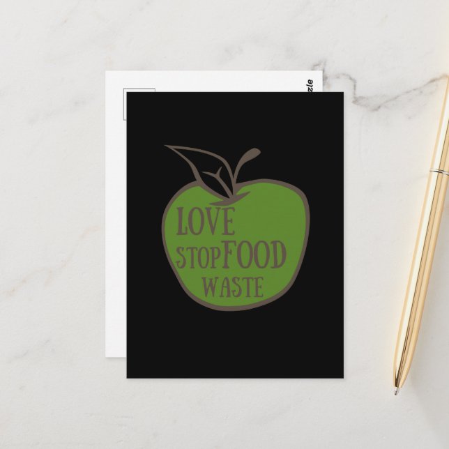 Postal Reducir el reciclado de residuos de alimentos de f (Anverso/Reverso In Situ)