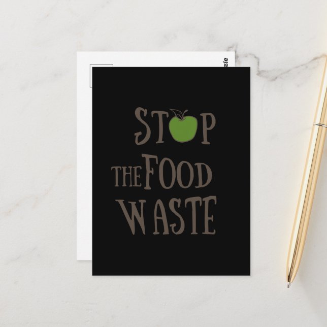 Postal Reducir el reciclado de residuos de alimentos de f (Anverso/Reverso In Situ)