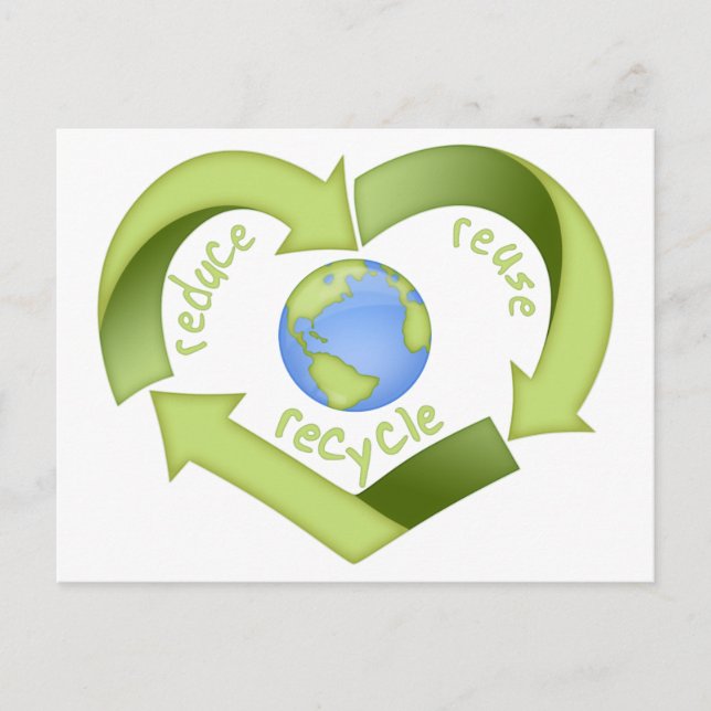 Postal Reducir, reutilizar, reciclar (Anverso)