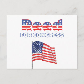Postal Reed for Congress Patriotic American Flag Design