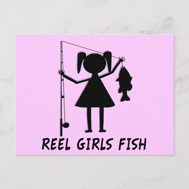 POSTAL REEL CHICAS FISH (Anverso)
