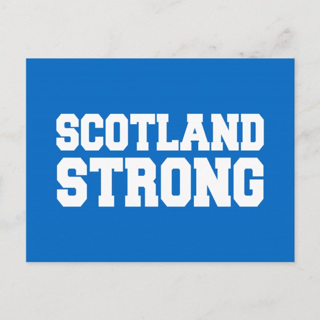 Postal Referéndum en Escocia sobre azul (Anverso)