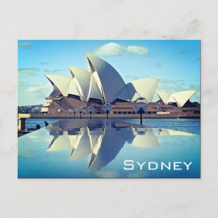 Postal Reflejado en ópera de Sydney