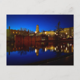 Postal Reflejando la plaza del templo de la piscina