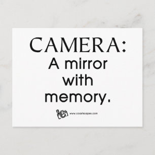 Postal Reflejar con cita de memoria